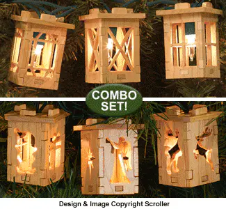 Light Strand Lantern Scroll Saw Pattern Combo Set (9021 & 9053SC)