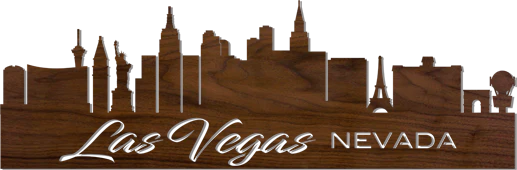 Lighted Cityscape Silhouette Wall Art Pattern-Las Vegas - Image 2