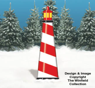 Lighthouse Holiday Backdrop Wood Pattern