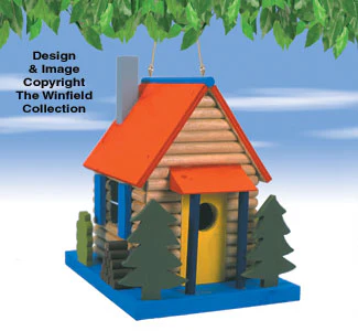 Log Cabin Bird Abode Pattern