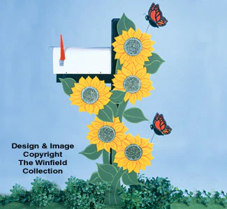 Mailbox Post Cover #2 Woodcraft Pattern(F)
