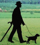 Man & Dog Shadow Woodcrafting Pattern(F)