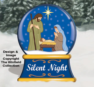 Medium Silent Night Snow Globe Pattern