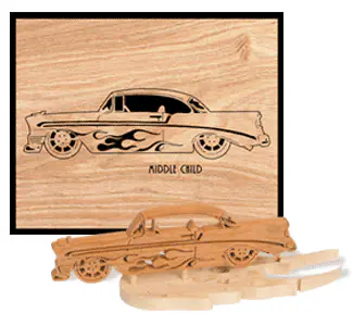 Middle Child Set 1 Scrolled Art/3D Model Scroll Saw Pattern