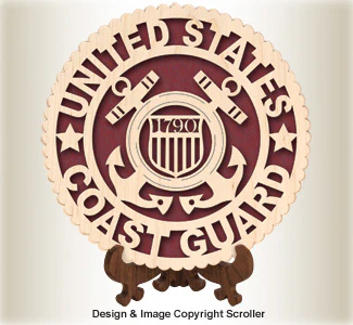 Military Seal & Stand Design (Coast Guard) Pattern