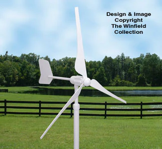 Mini Wind Generator Wood Pattern