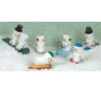 Miniature Snowmen Woodcraft Pattern