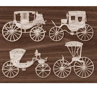 Old TIme Buggies Scroll Saw Pattern (F)