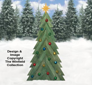 Pallet Wood Fir Tree Pattern