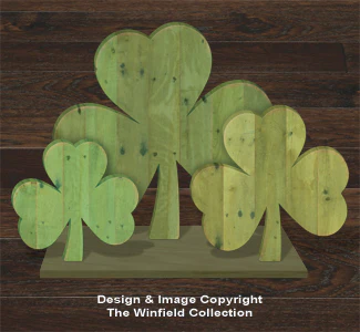Pallet Wood Shamrocks Pattern