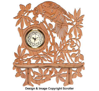 Parrot Wall Shelf Clock Project Pattern