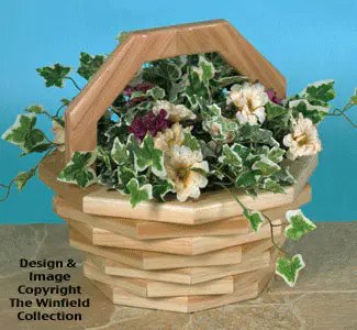 Patio Baskets Wood Pattern