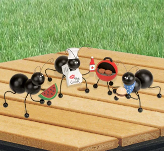 Picnicking Ants BBQ Set Pattern