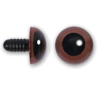 Plastic Eyes - Brown-12mm or .47"[PE*]