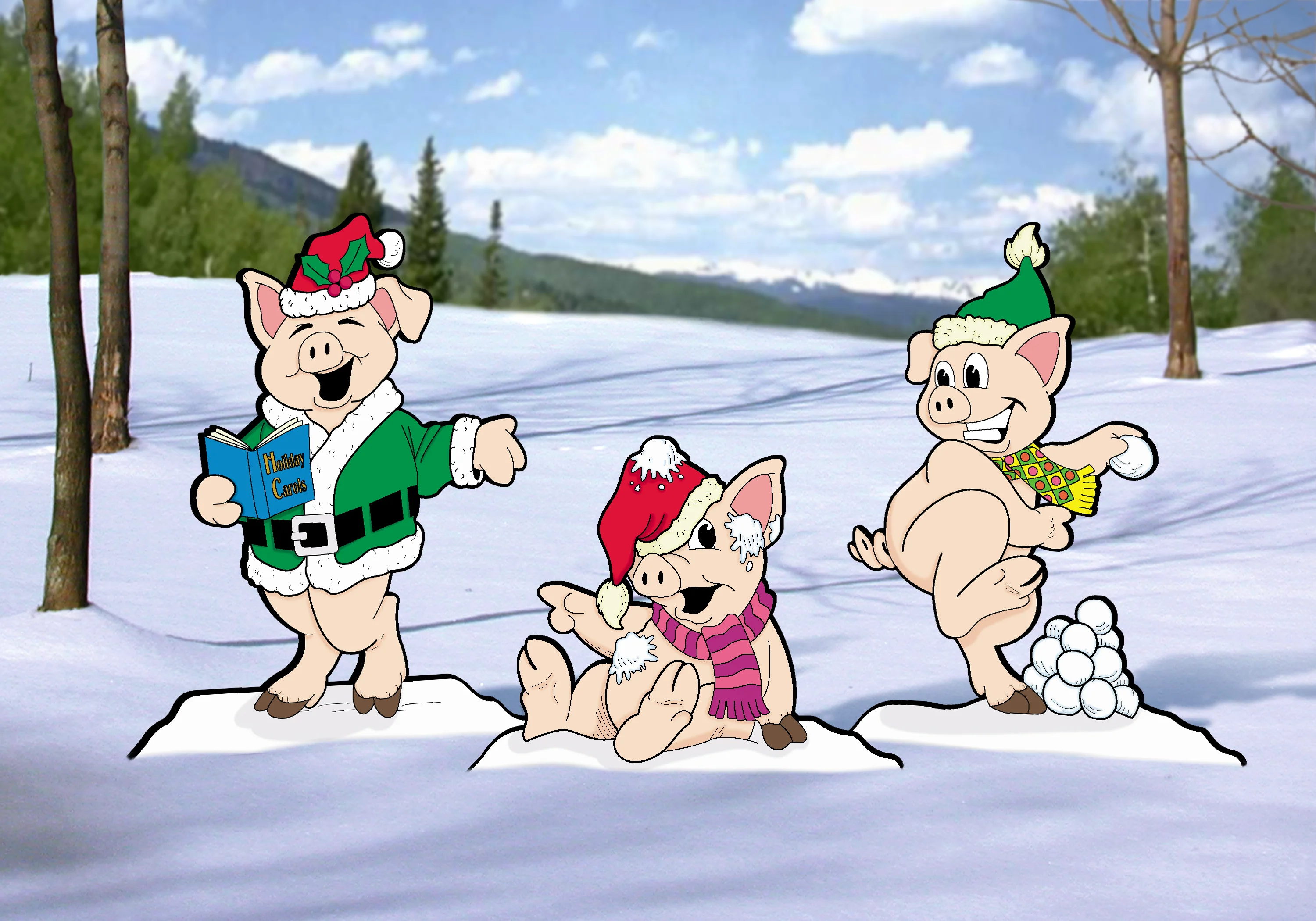 Playful Piggies Pattern