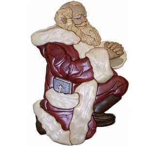 Praying Santa Intarsia Pattern