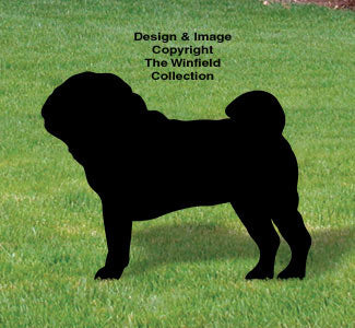 Pug Shadow Woodcraft Pattern
