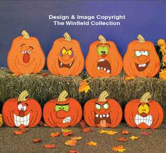 Pumpkin Faces #3 Pattern Set