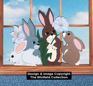 Rabbit Window Screen Pattern(F)