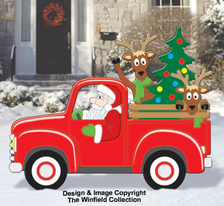 Santa and Friends Red Truck Premium Pattern