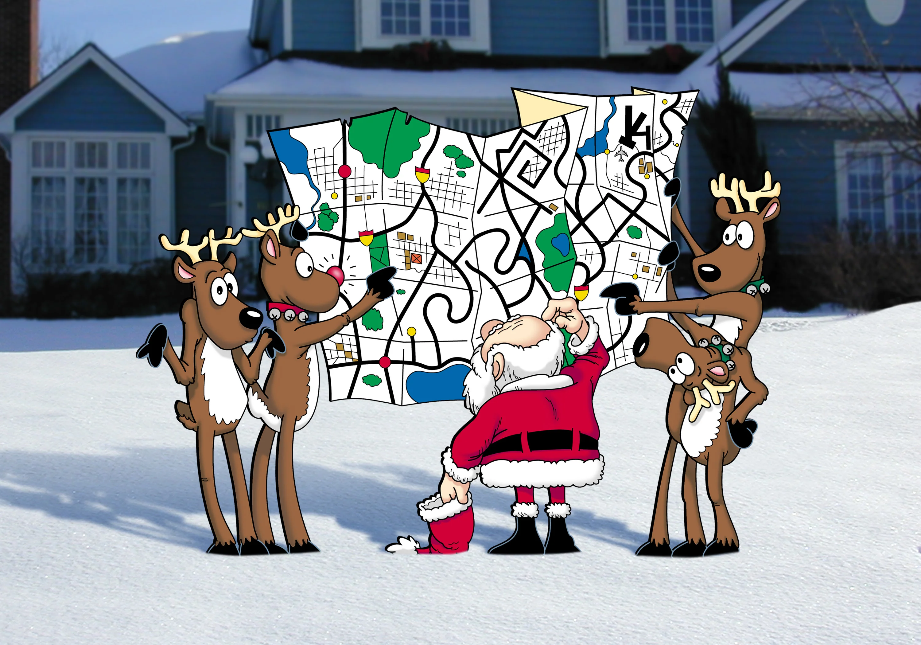 Santa's Lost! Woodworking Pattern