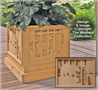 Scenic Planter Box Pattern #1(W)