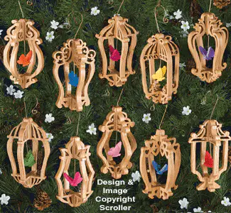 Slotted Butterfly Cage Ornament Patterns