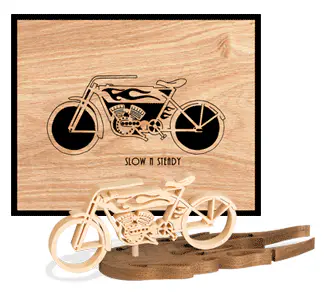Slow-N-Steady Set 8 Scrolled Art/3D Model Scroll Saw Pattern
