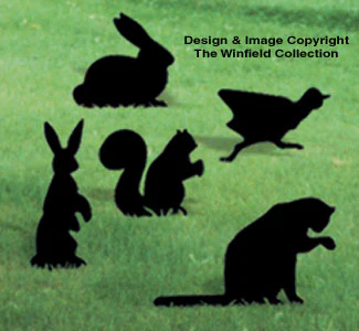 Small Animals Shadow Wood Pattern