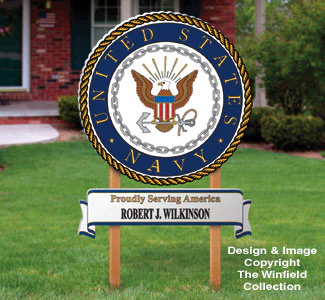 Small Navy Sign Woodcraft Pattern
