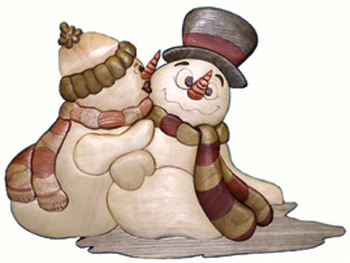 Snow Couple Intarsia Project Pattern