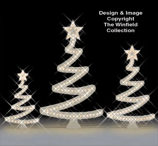 Stylish Lighted Trees Pattern
