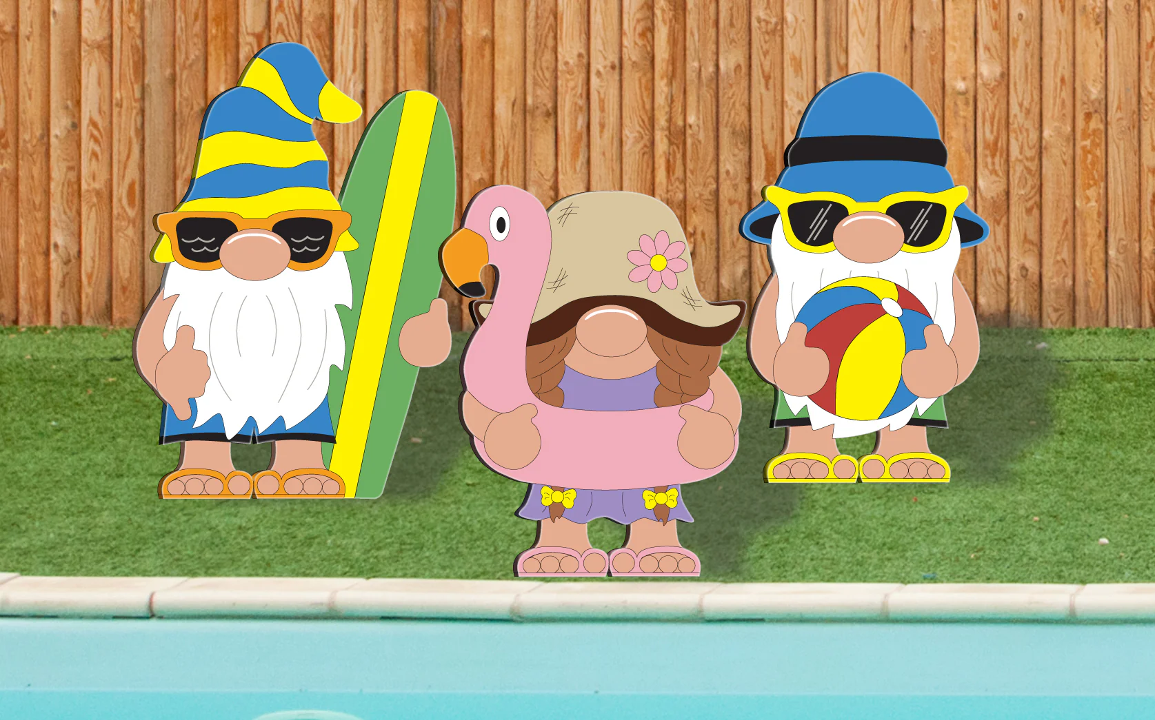 Summer Gnome Trio Pattern Set