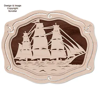 Swift Sail Ahead Frame-N-Art Scroll Design