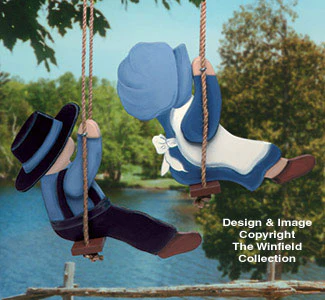 Swingin' Amish Kids Woodcraft Pattern