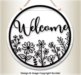 Welcome Door Sign Pattern - Downloadable