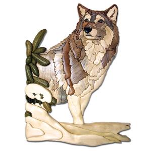 Winter Wolf Intarsia Project Pattern