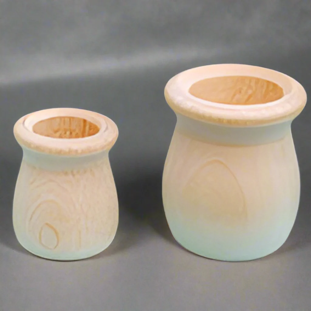 Wooden Candle Cup - 5/8" height 1/4" hole