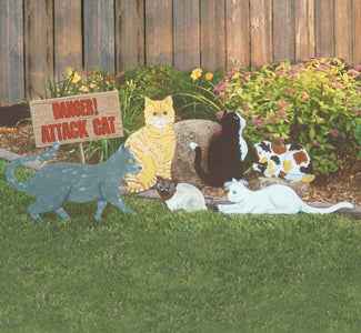 Yard Cats Woodcraft Pattern (F)