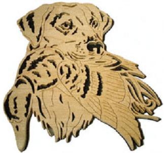 Yellow Lab with Mallard Project Pattern